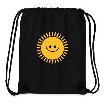 sun_baby_r2 - Stanley/Stella recycelter Gym Bag - Schwarz - Vorne