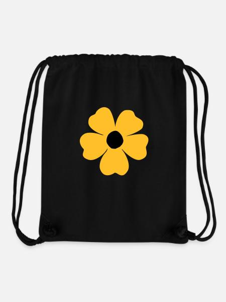 Flowers - Stanley/Stella Recycled Gym Bag - black