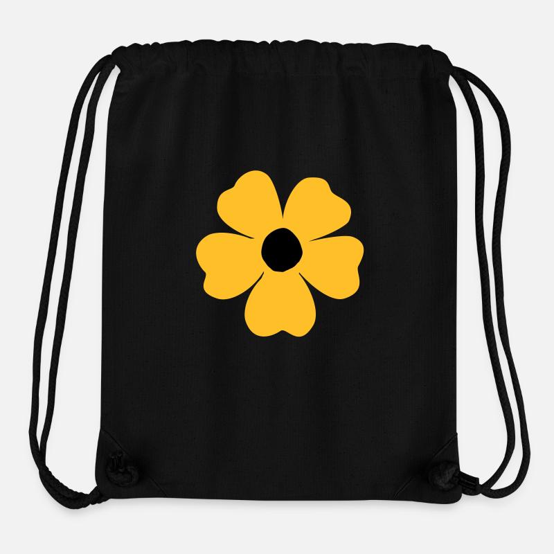 Flowers - Stanley/Stella Recycled Gym Bag - black