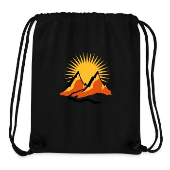 Schöne Berge Wanderweg Sonne - Stanley/Stella recycelter Gym Bag - Schwarz - Vorne