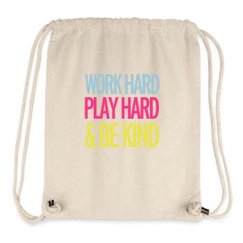 Work Hard - Stanley/Stella recycelter Gym Bag - Naturweiß - Vorne