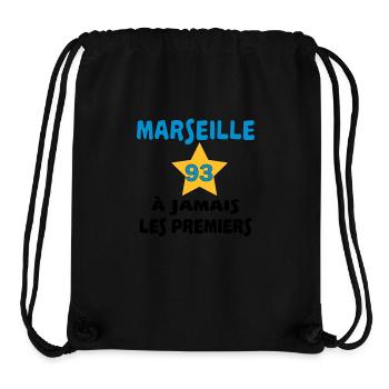 Marseille à jamais les premiers - Stanley/Stella recycelter Gym Bag - Schwarz - Vorne