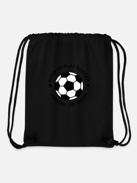 Fußball - Stanley/Stella recycelter Gym Bag - Schwarz