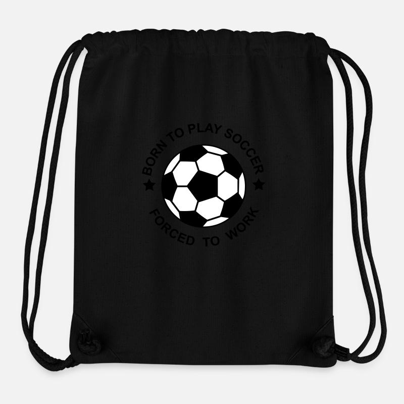 Fußball - Stanley/Stella recycelter Gym Bag - Schwarz