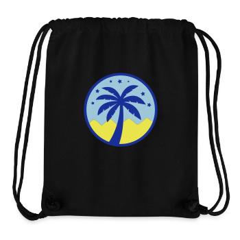 palme pyramide - Stanley/Stella recycelter Gym Bag - Schwarz - Vorne