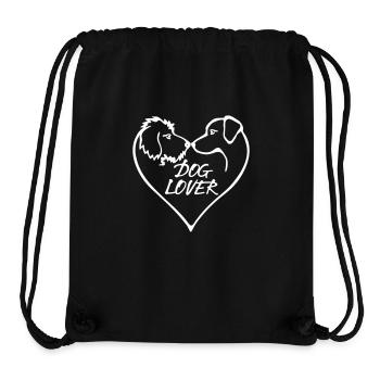 Dog Lover Hundeherz Hundesprüche Hund - Stanley/Stella recycelter Gym Bag - Schwarz - Vorne