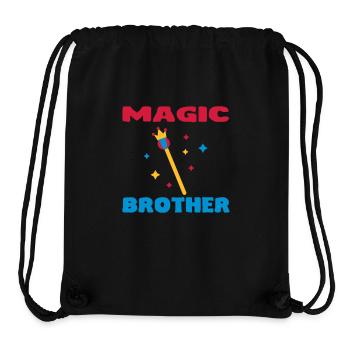 MAGIC BROTHER - Sac à cordon recyclé Stanley/Stella - noir - Devant