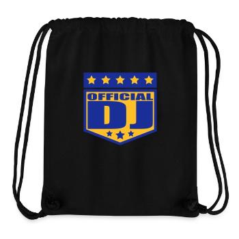 Officiel DJ Music Party Texte Logo Bannière Étoile - Sac à cordon recyclé Stanley/Stella - noir - Devant