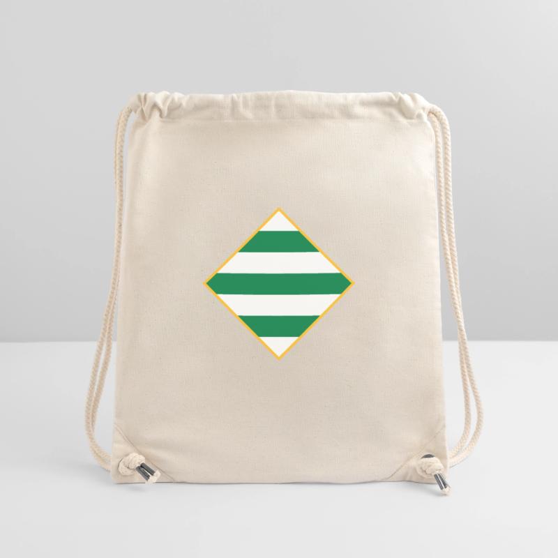 Vert et blanc Sac à cordon recyclé Stanley/Stella