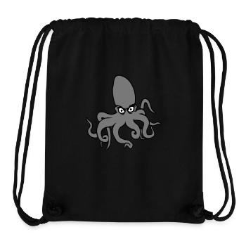Oktopus Kraken Tintenfisch Kopffüßer böser Blick - Stanley/Stella recycelter Gym Bag - Schwarz - Vorne