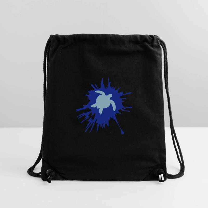 Water turtle paint splash drops Stanley/Stella Recycled Gym Bag
