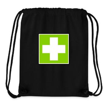 Erste-Hilfe-Kreuz - Stanley/Stella recycelter Gym Bag - Schwarz - Vorne