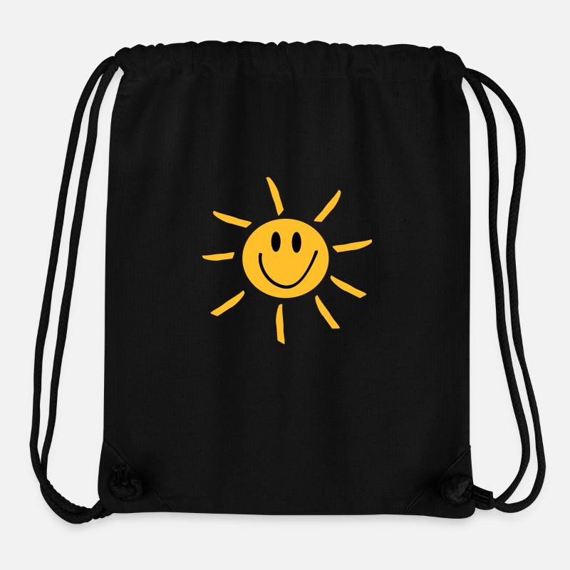 Sonne - Stanley/Stella recycelter Gym Bag - Schwarz