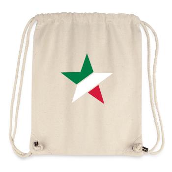 italien_stern___f3 - Stanley/Stella Recycled Gym Bag - natural - Front