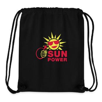 sun_power_1__f2 - Stanley/Stella Recycled Gym Bag - black - Front
