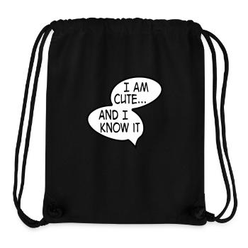 niedlich - Stanley/Stella recycelter Gym Bag - Schwarz - Vorne