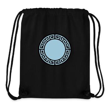 Greek Symbol Circle Sparta - Stanley/Stella Recycled Gym Bag - black - Front