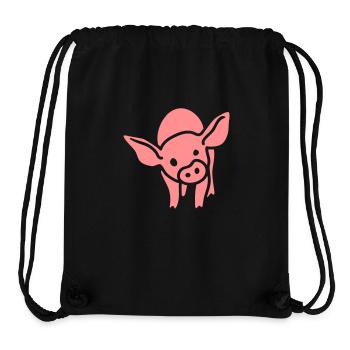 Ferkel - Stanley/Stella recycelter Gym Bag - Schwarz - Vorne