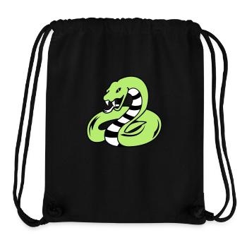 snake 02 - Stanley/Stella recycelter Gym Bag - Schwarz - Vorne