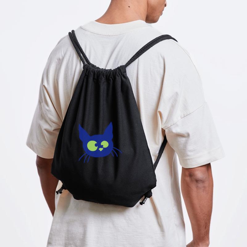 Crazy Cat Squints Funny Eyes Grimace Fun Stanley/Stella Recycled Gym Bag