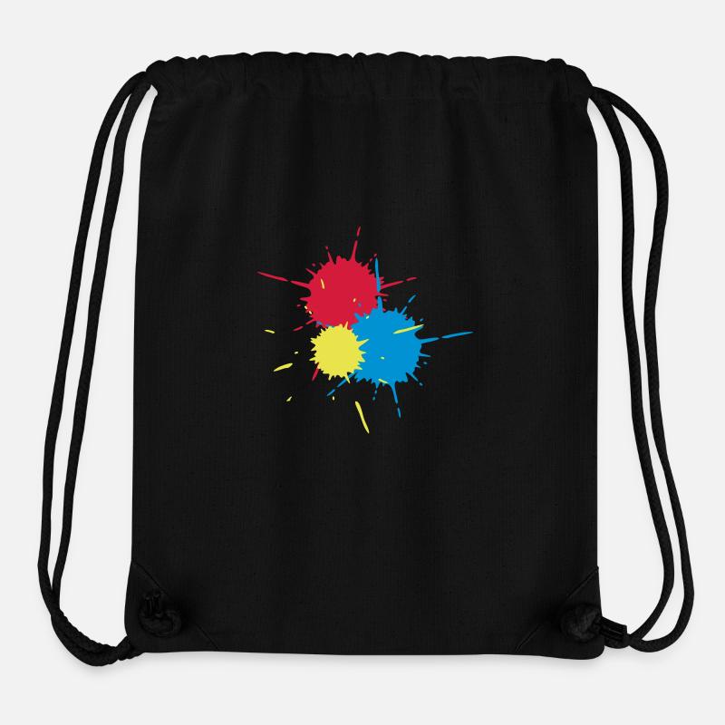 Paintball Splats - Stanley/Stella Recycled Gym Bag - black