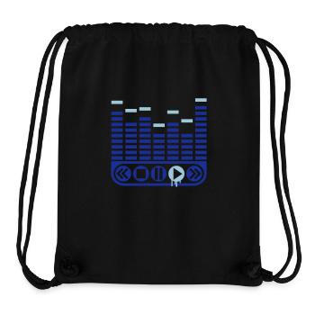 music_player_1_f2 - Stanley/Stella Recycled Gym Bag - black - Front