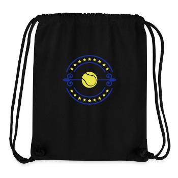 Conception de tennis - Sac à cordon recyclé Stanley/Stella - noir - Devant