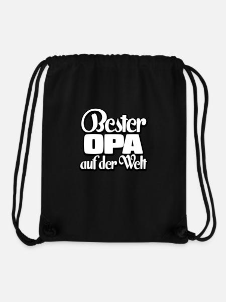 Bester Opa Spruch Geschenk - Stanley/Stella recycelter Gym Bag - Schwarz