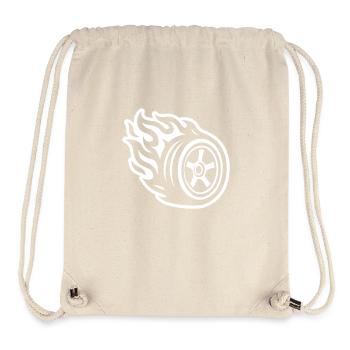 Brennender Autoreifen - Stanley/Stella recycelter Gym Bag - Naturweiß - Vorne