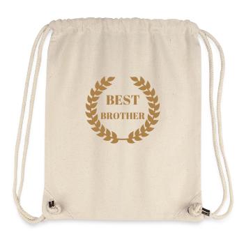 Frère Frangin Frere Naissance Bébé Frérot - Sac à cordon recyclé Stanley/Stella - blanc naturel - Devant