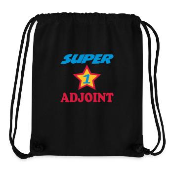 SUPER ADJOINT - Sac à cordon recyclé Stanley/Stella - noir - Devant