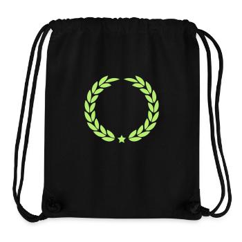 lorbeerkranz - Stanley/Stella recycelter Gym Bag - Schwarz - Vorne