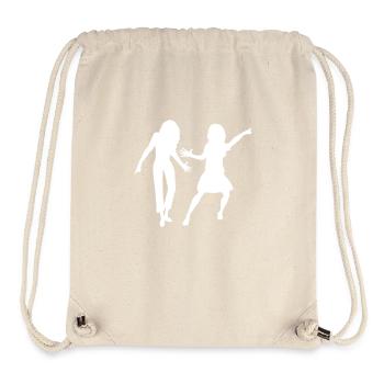 2 Women Dancing Silhouette Girlfriends Party Music - Stanley/Stella Recycled Gym Bag - natural - Front