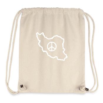 Iran Frieden - Stanley/Stella recycelter Gym Bag - Naturweiß - Vorne