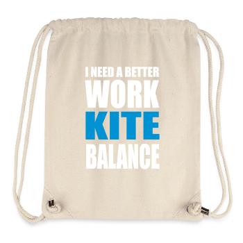 kite - Stanley/Stella recycelter Gym Bag - Naturweiß - Vorne