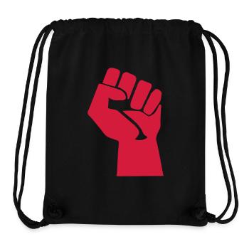 fist revolution symbol vintage sign fun fist - Stanley/Stella Recycled Gym Bag - black - Front