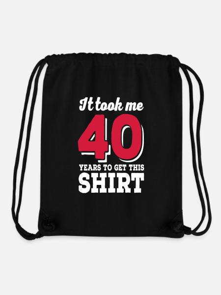 40th birthday - Stanley/Stella Recycled Gym Bag - black