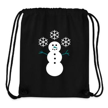 Schneemann - Stanley/Stella recycelter Gym Bag - Schwarz - Vorne