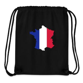France - Stanley/Stella recycelter Gym Bag - Schwarz - Vorne
