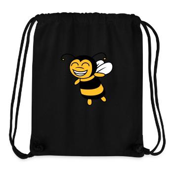 Mignonne petite abeille - Sac à cordon recyclé Stanley/Stella - noir - Devant