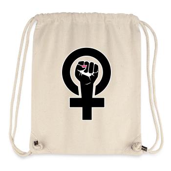 feministin - Stanley/Stella recycelter Gym Bag - Naturweiß - Vorne