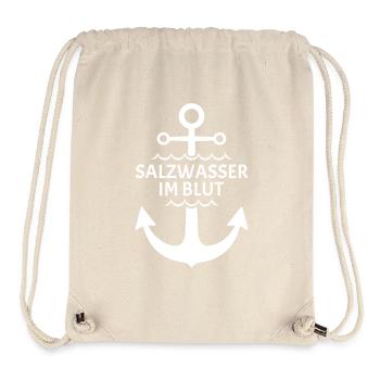 Anker - Salzwasser im Blut - Stanley/Stella recycelter Gym Bag - Naturweiß - Vorne