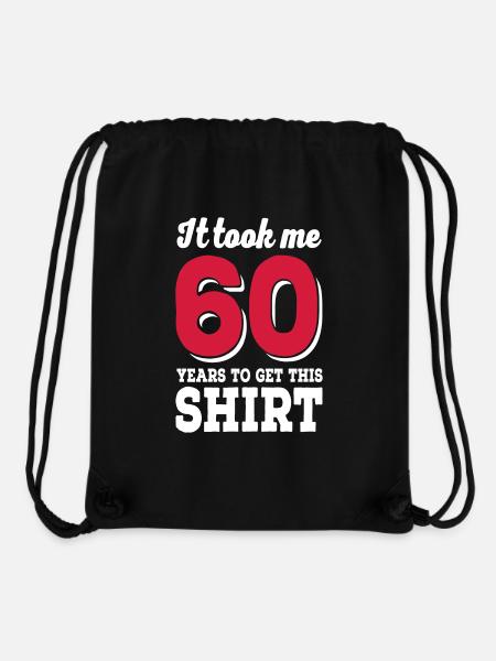 60th birthday - Stanley/Stella Recycled Gym Bag - black