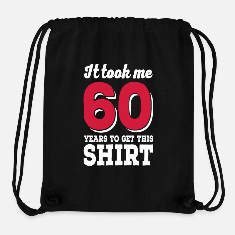 60th birthday - Stanley/Stella Recycled Gym Bag - black