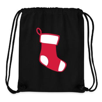 Christmas Stocking - Stanley/Stella Recycled Gym Bag - black - Front
