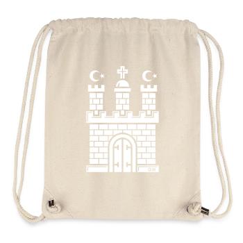 Hamburg Coat of Arms with Half Moon (Turkish / White) - Stanley/Stella Recycled Gym Bag - natural - Front