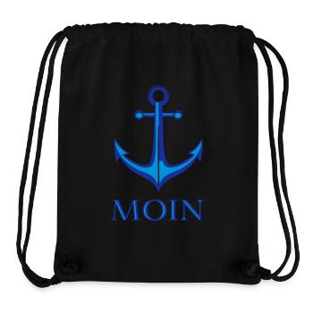 Moin avec Anker - Sac à cordon recyclé Stanley/Stella - noir - Devant