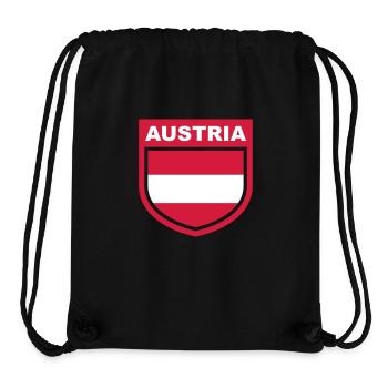 austria_emblem - Sac à cordon recyclé Stanley/Stella - noir - Devant