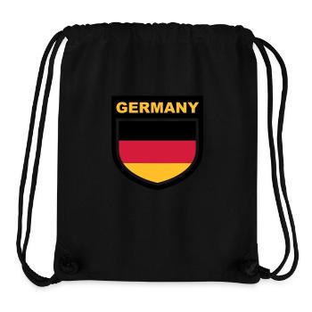 germany_emblem - Sac à cordon recyclé Stanley/Stella - noir - Devant