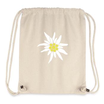 Edelweiß Blüte - Stanley/Stella recycelter Gym Bag - Naturweiß - Vorne